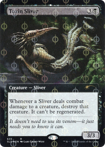 Image for Toxin Sliver (Extended Art) (Step-and-Compleat Foil) (635) [Secret Lair Drop Series]