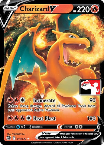 Image for Charizard V (Prize Pack Series 2) (017/172) [Prize Pack Series Cards]