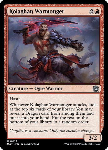 Image for Kolaghan Warmonger (17) [March of the Machine: The Aftermath]