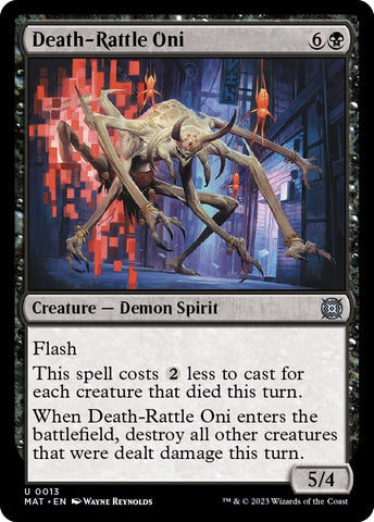 Image for Death-Rattle Oni (13) [March of the Machine: The Aftermath]