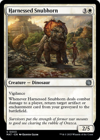 Image for Harnessed Snubhorn (3) [March of the Machine: The Aftermath]
