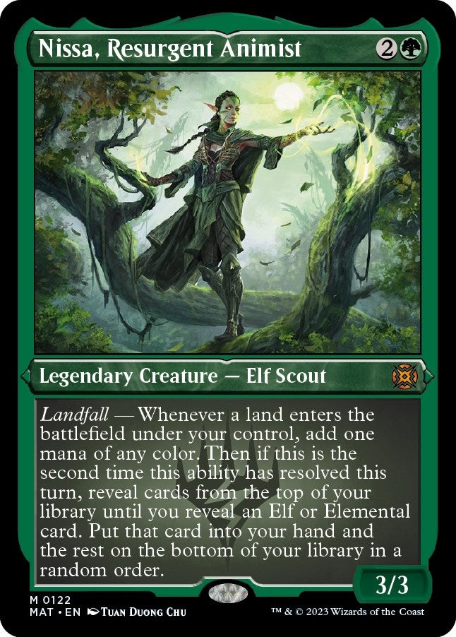 Image for Nissa, Resurgent Animist (Foil Etched) (122) [March of the Machine: The Aftermath]