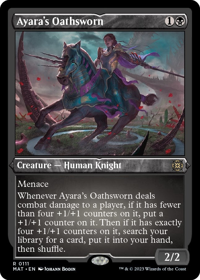 Image for Ayara's Oathsworn (Foil Etched) (111) [March of the Machine: The Aftermath]