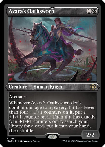 Image for Ayara's Oathsworn (Foil Etched) (111) [March of the Machine: The Aftermath]