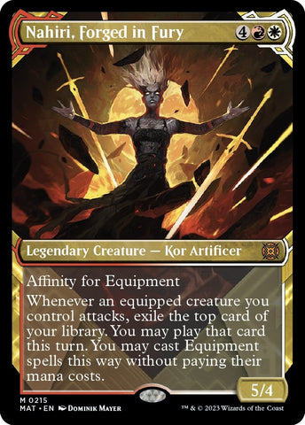 Image for Nahiri, Forged in Fury (Halo Foil) (215) [March of the Machine: The Aftermath]