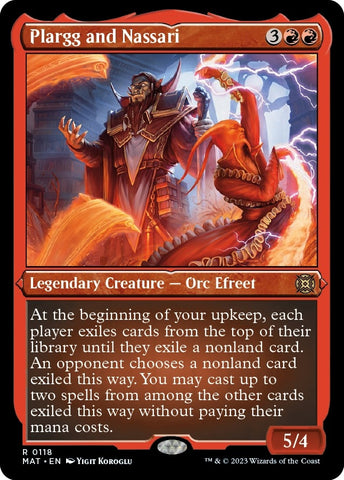 Image for Plargg and Nassari (Foil Etched) (118) [March of the Machine: The Aftermath]