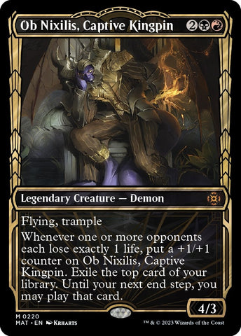 Image for Ob Nixilis, Captive Kingpin (Halo Foil) (220) [March of the Machine: The Aftermath]