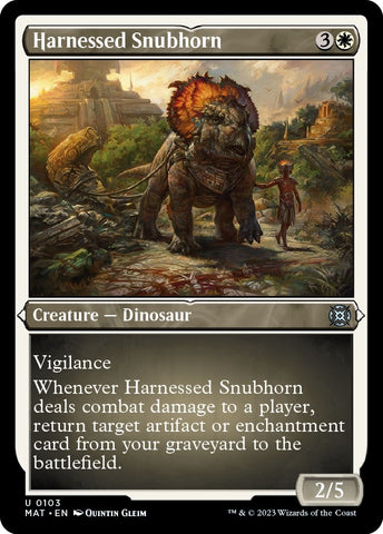Image for Harnessed Snubhorn (Foil Etched) (103) [March of the Machine: The Aftermath]