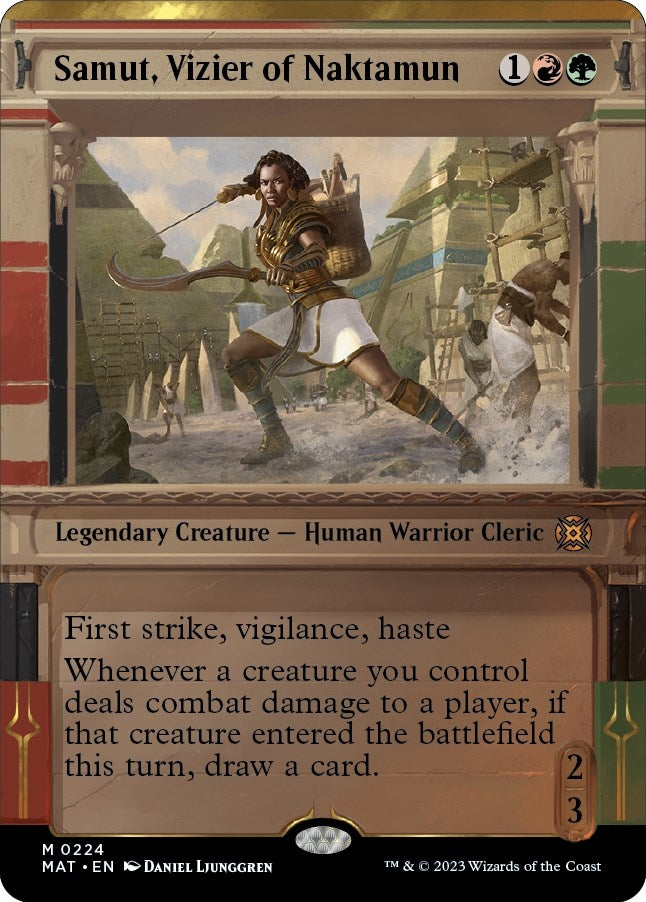 Image for Samut, Vizier of Naktamun (Halo Foil) (224) [March of the Machine: The Aftermath]