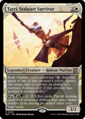 Image for Tazri, Stalwart Survivor (Halo Foil) (190) [March of the Machine: The Aftermath]