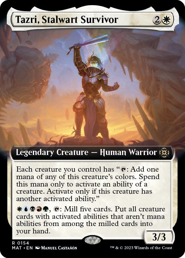 Image for Tazri, Stalwart Survivor (Extended Art) (154) [March of the Machine: The Aftermath]