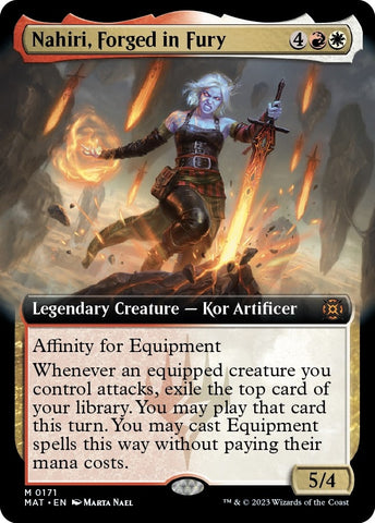 Image for Nahiri, Forged in Fury (Extended Art) (171) [March of the Machine: The Aftermath]
