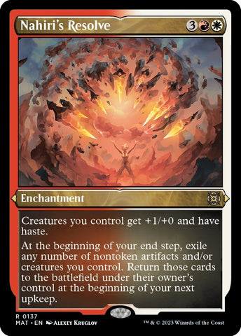 Image for Nahiri's Resolve (Foil Etched) (137) [March of the Machine: The Aftermath]