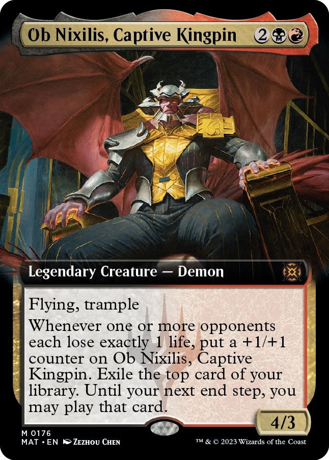 Image for Ob Nixilis, Captive Kingpin (Extended Art) (176) [March of the Machine: The Aftermath]