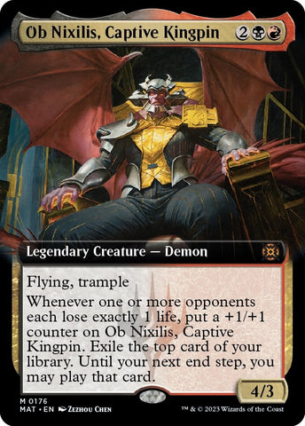 Image for Ob Nixilis, Captive Kingpin (Extended Art) (176) [March of the Machine: The Aftermath]