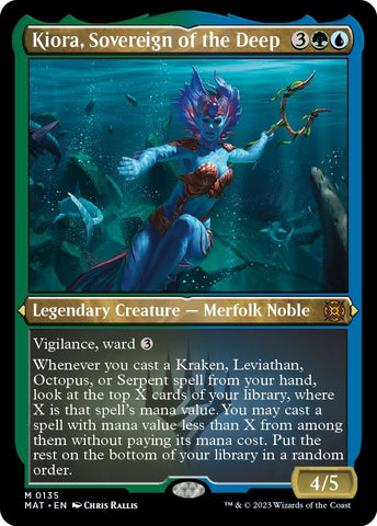 Image for Kiora, Sovereign of the Deep (Foil Etched) (135) [March of the Machine: The Aftermath]