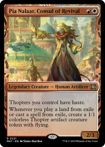 Image for Pia Nalaar, Consul of Revival (Halo Foil) (221) [March of the Machine: The Aftermath]