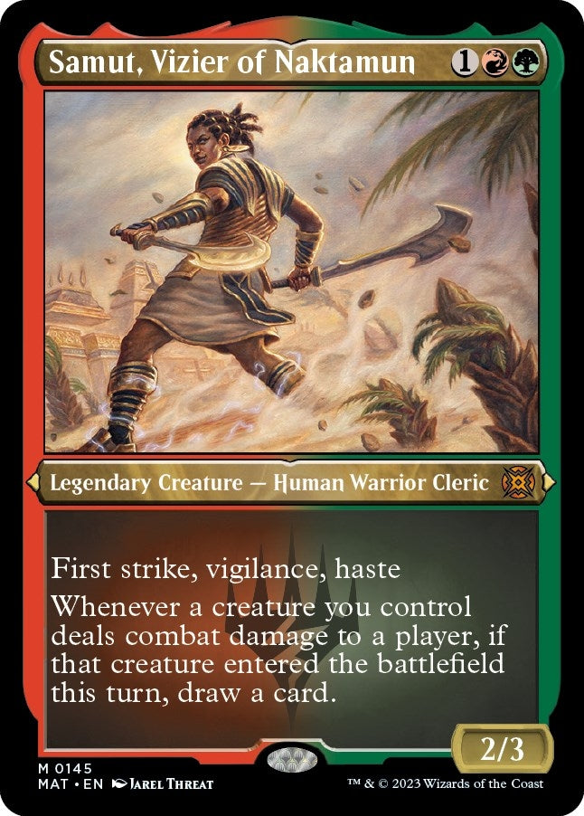 Image for Samut, Vizier of Naktamun (Foil Etched) (145) [March of the Machine: The Aftermath]