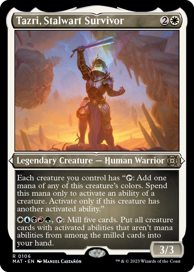 Image for Tazri, Stalwart Survivor (Foil Etched) (106) [March of the Machine: The Aftermath]