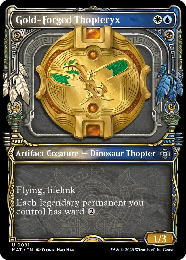 Image for Gold-Forged Thopteryx (Showcase) (81) [March of the Machine: The Aftermath]