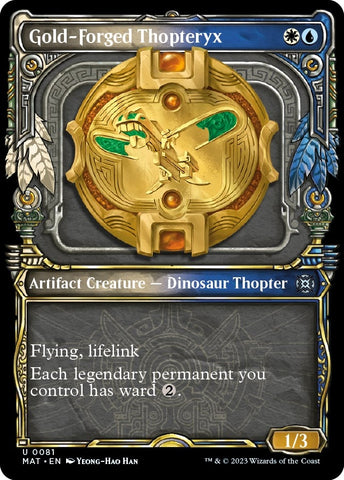 Image for Gold-Forged Thopteryx (Showcase) (81) [March of the Machine: The Aftermath]