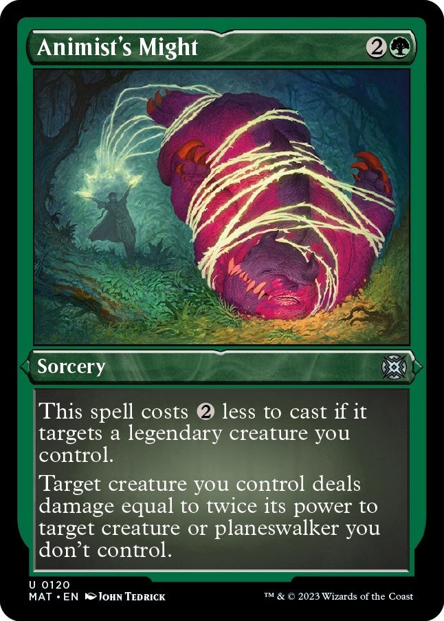 Image for Animist's Might (Foil Etched) (120) [March of the Machine: The Aftermath]