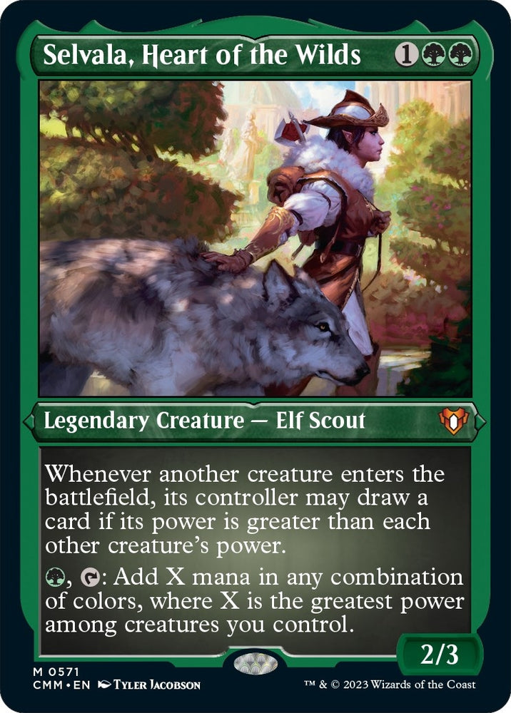 Image for Selvala, Heart of the Wilds (Foil Etched) (571) [Commander Masters]