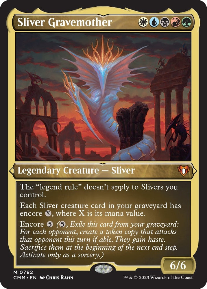 Image for Sliver Gravemother (Display Commander) (Foil Etched) - Thick Stock (782) [Commander Masters]