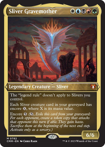 Image for Sliver Gravemother (Display Commander) (Foil Etched) - Thick Stock (782) [Commander Masters]