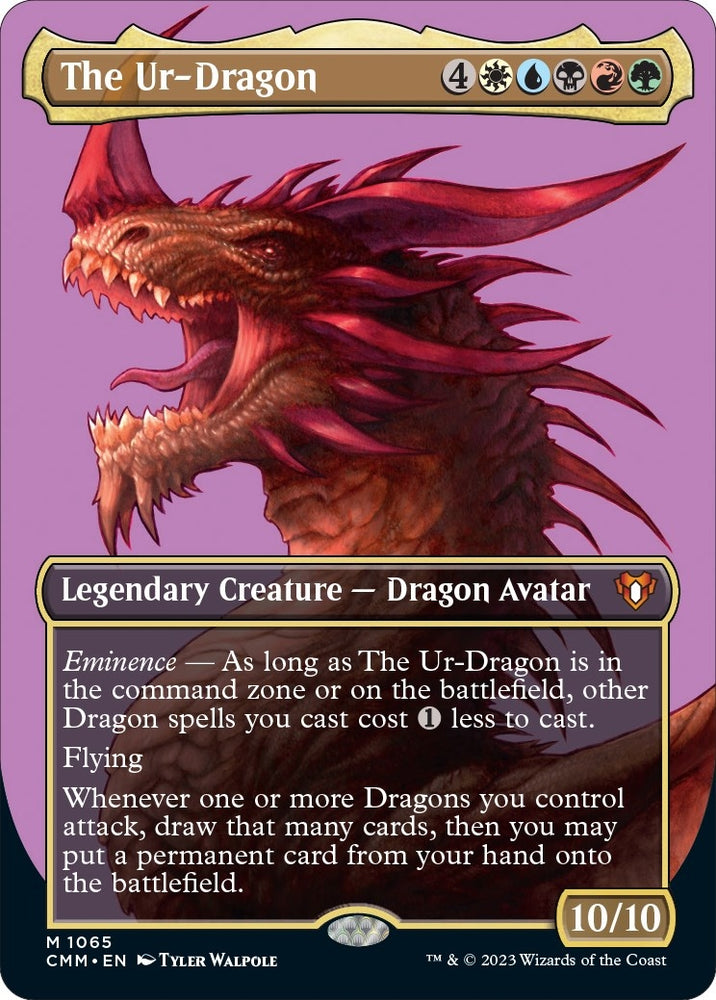 Image for The Ur-Dragon (Textured Foil) (1065) [Commander Masters]