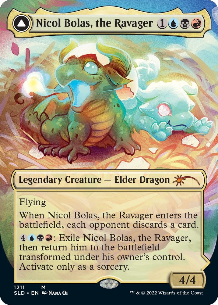 Image for Nicol Bolas, the Ravager (Display Commander) - Thick Stock (1211) [Secret Lair Drop Series]