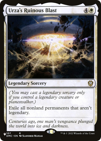 Image for Urza's Ruinous Blast (107) [The List Reprints]