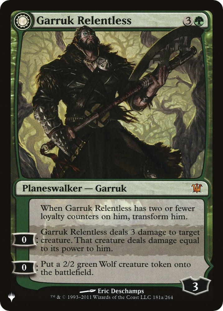 Image for Garruk Relentless (181) [The List Reprints]