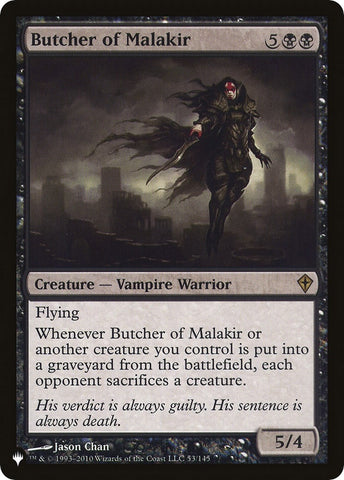 Image for Butcher of Malakir (53) [The List Reprints]