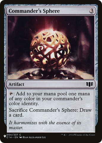 Image for Commander's Sphere (54) [The List Reprints]