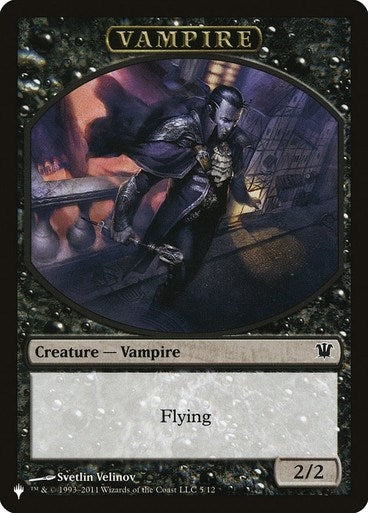 Image for Vampire // Zombie Double-sided Token (5 // 5) [The List Reprints]