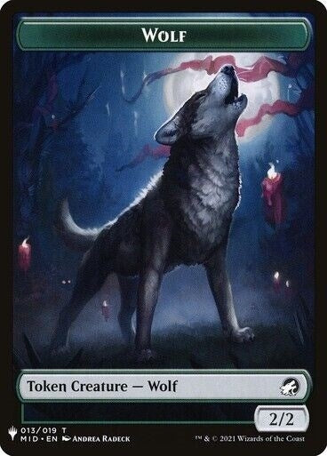 Image for Wolf // Ashaya, the Awoken World Double-Sided Token (13 // 7) [The List Reprints]