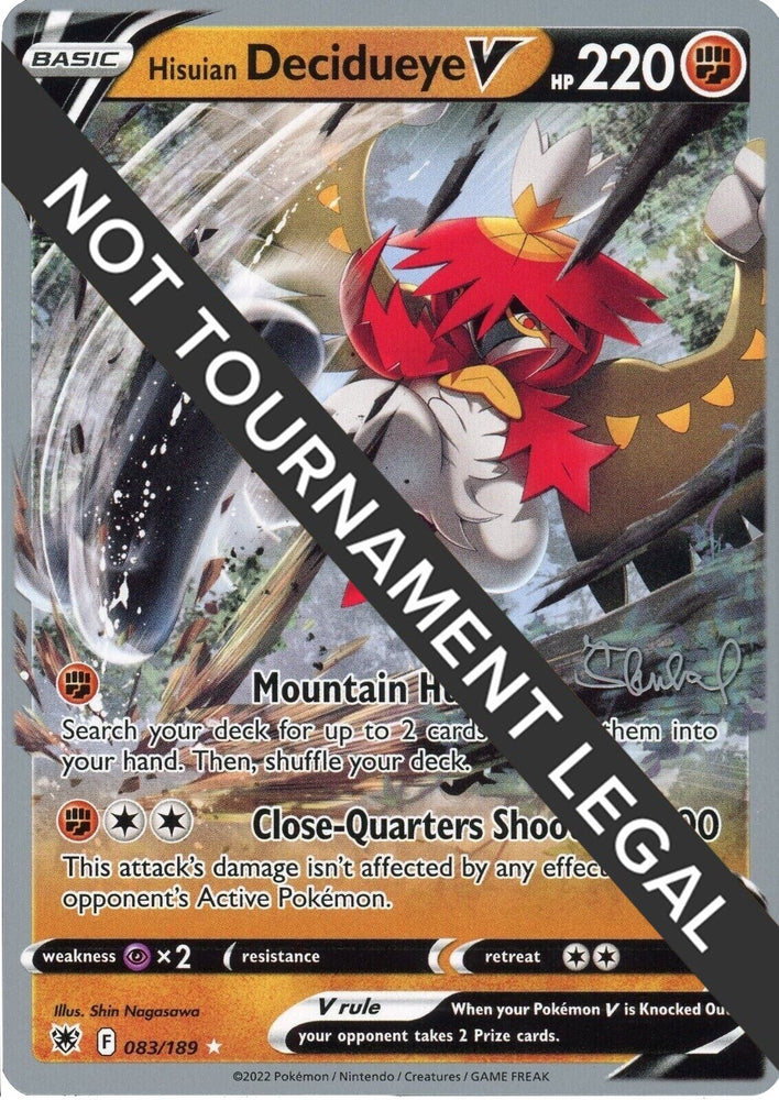 Image for Hisuian Decidueye V - 2022 (Ondrej Skubal) (083/189) - Pokemon
