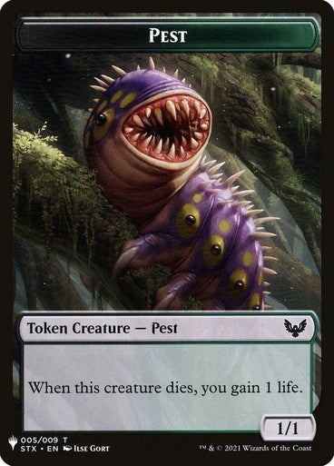 Image for Pest // Emblem - Jace, Telepath Unbound Double-Sided Token (5 // 12) [The List Reprints]