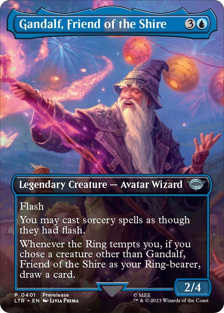 Image for Gandalf, Friend of the Shire (Borderless) (401) [Universes Beyond: The Lord of the Rings: Tales of Middle-earth]