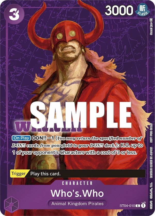 Image for Who's.Who (Tournament Pack Vol. 3) [Winner] (ST04-010) - One Piece Card Game