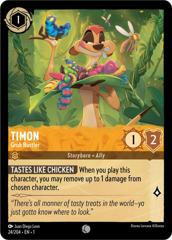 Image for Timon - Grub Rustler (24/204) - Disney Lorcana