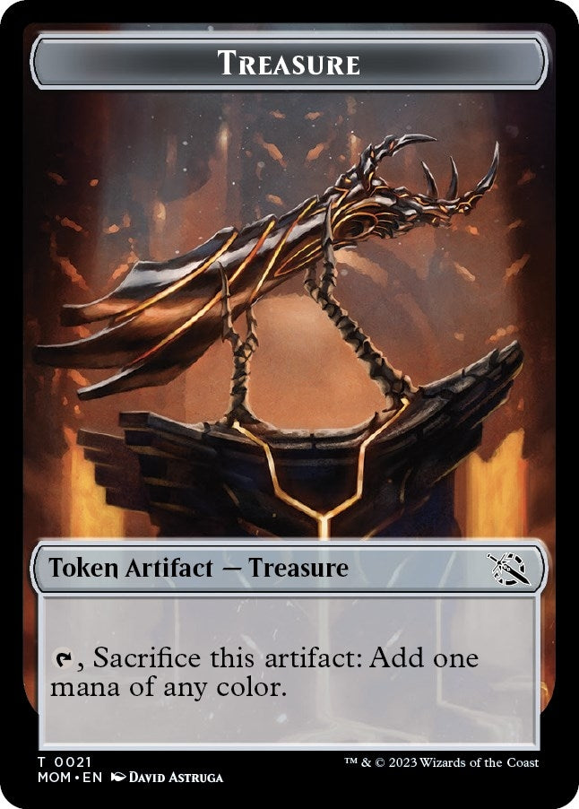 Image for Treasure (0021) // Spirit (0013) Double-Sided Token (21 // 13) [March of the Machine]