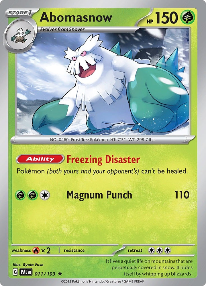 Image for Abomasnow (011/193) (PAL)