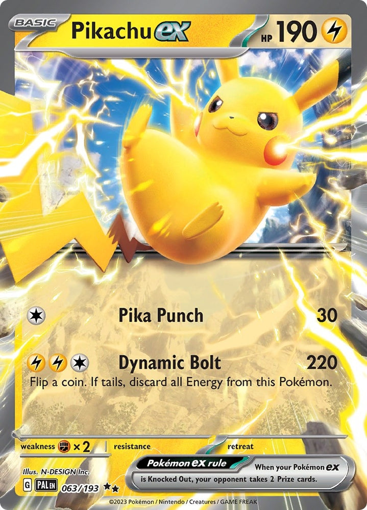 Image for Pikachu ex (063/193) (PAL)