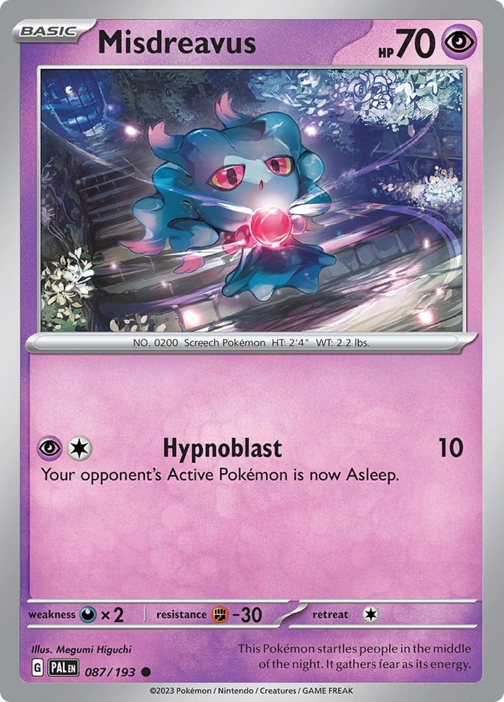 Image for Misdreavus (087/193) (PAL)