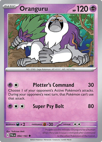 Image for Oranguru (094/193) (PAL)