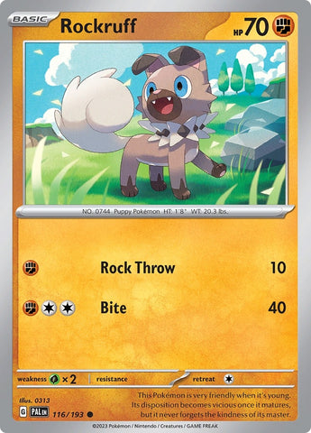 Image for Rockruff (116/193) (PAL)