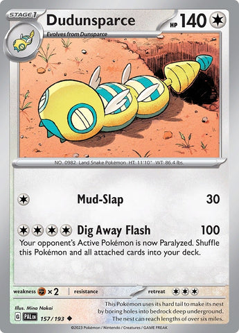 Image for Dudunsparce (157/193) (PAL)