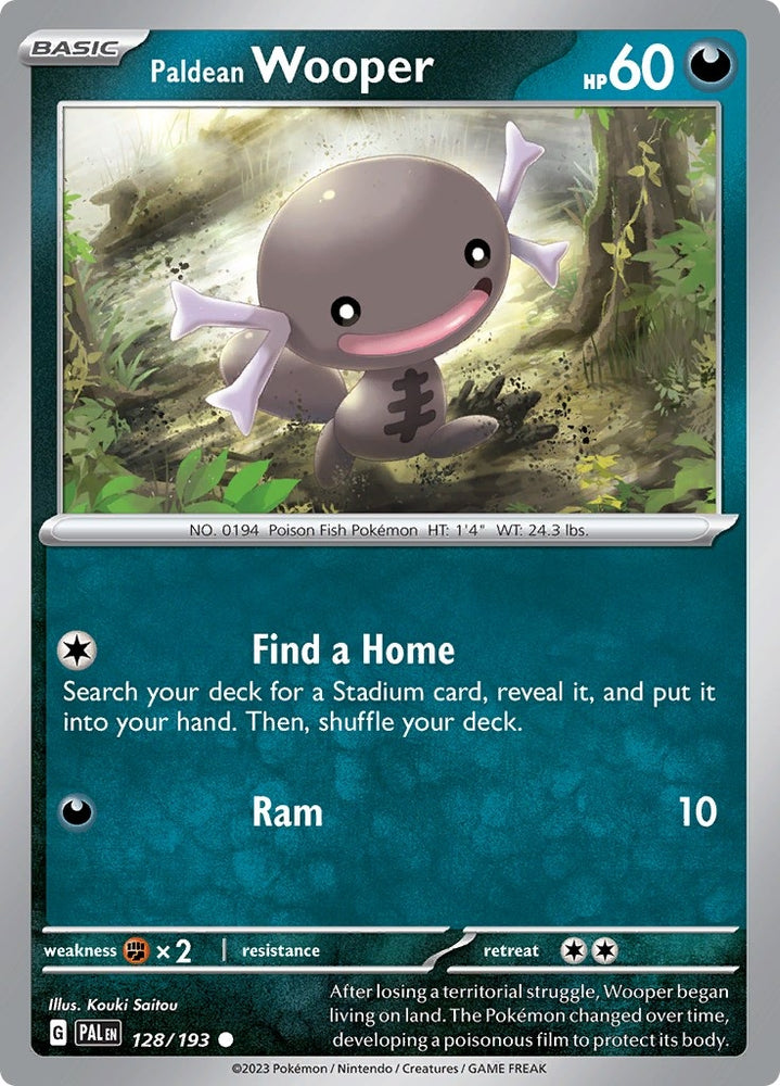 Image for Paldean Wooper (128/193) (PAL)